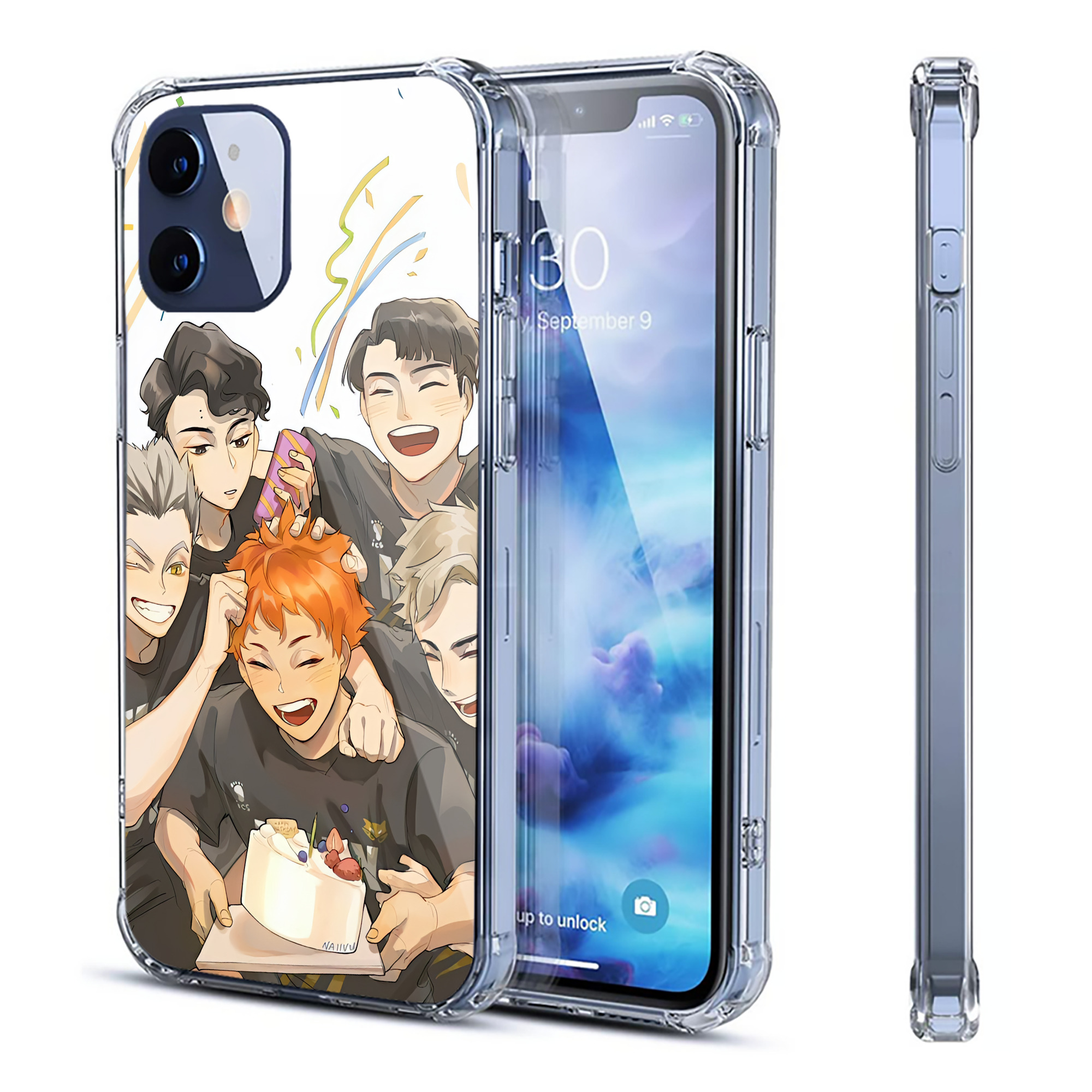 （画像用） ハイキュー!! Haikyu!! 【iPhone 12シリーズ対応】透明スマホケース（クリアソフトケース）